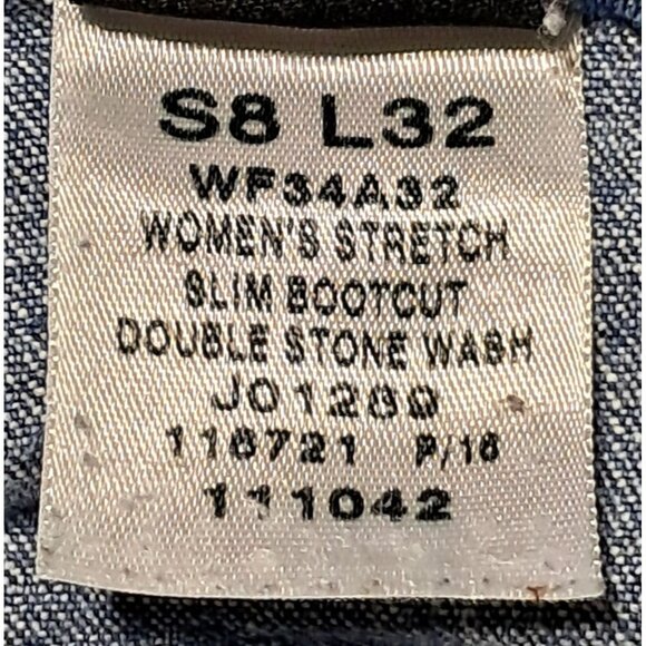 Calvin Klein Jeans Womens 8 Stretch Slim Boot Cut Double Stone Wash - Picture 11 of 11